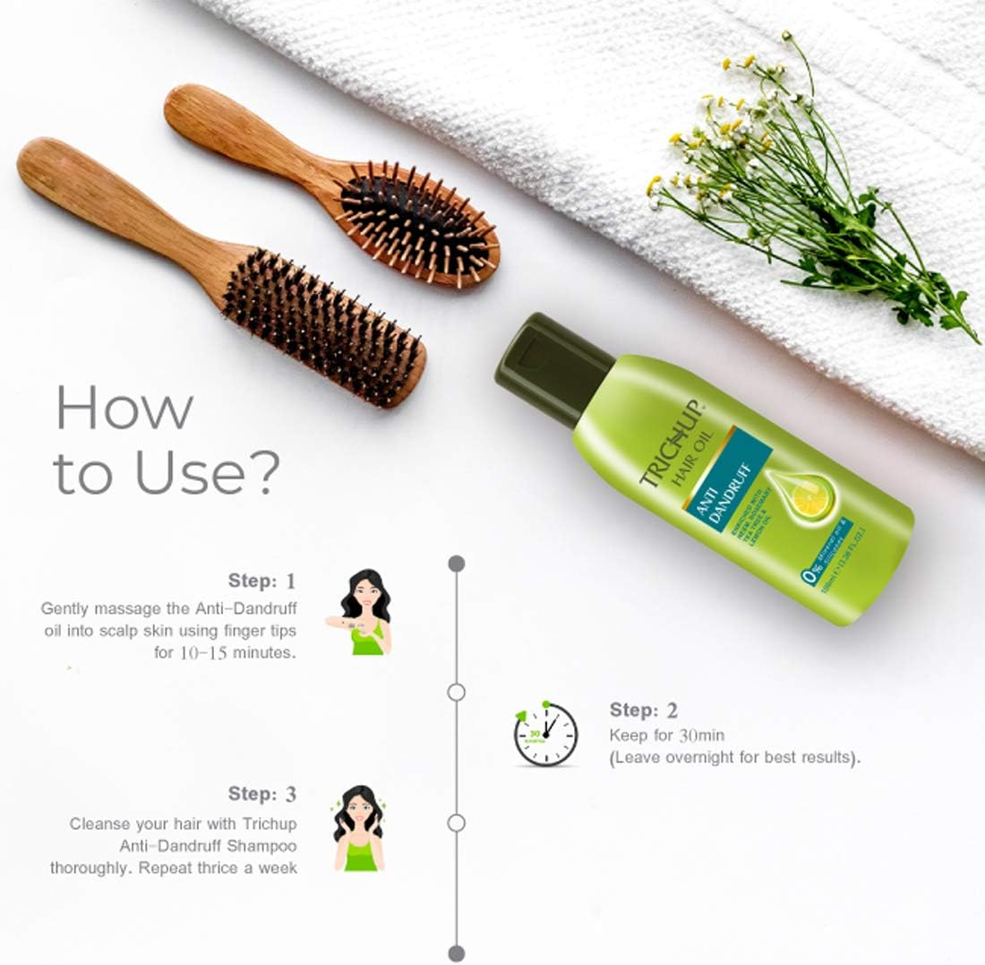 Trichup Anti-Dandruff Kit (Anti-Dandruff Oil (100Ml), Anti-Dandruff Shampoo (200Ml) (PACK of 2) image number 5