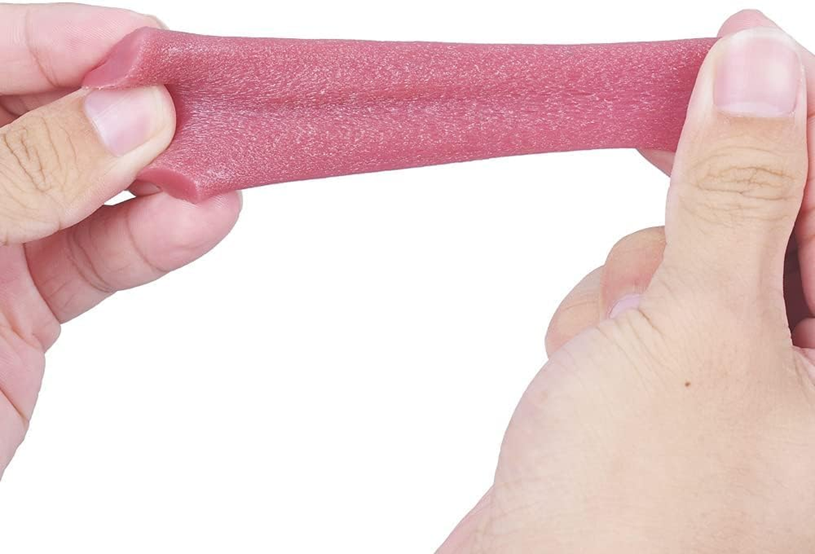 2Pcs Realistic Fake Tongue Gross Jokes Prank Magic Tricks Fashion Processing Halloween Magicians Props Tricks Tongue Toys image number 1