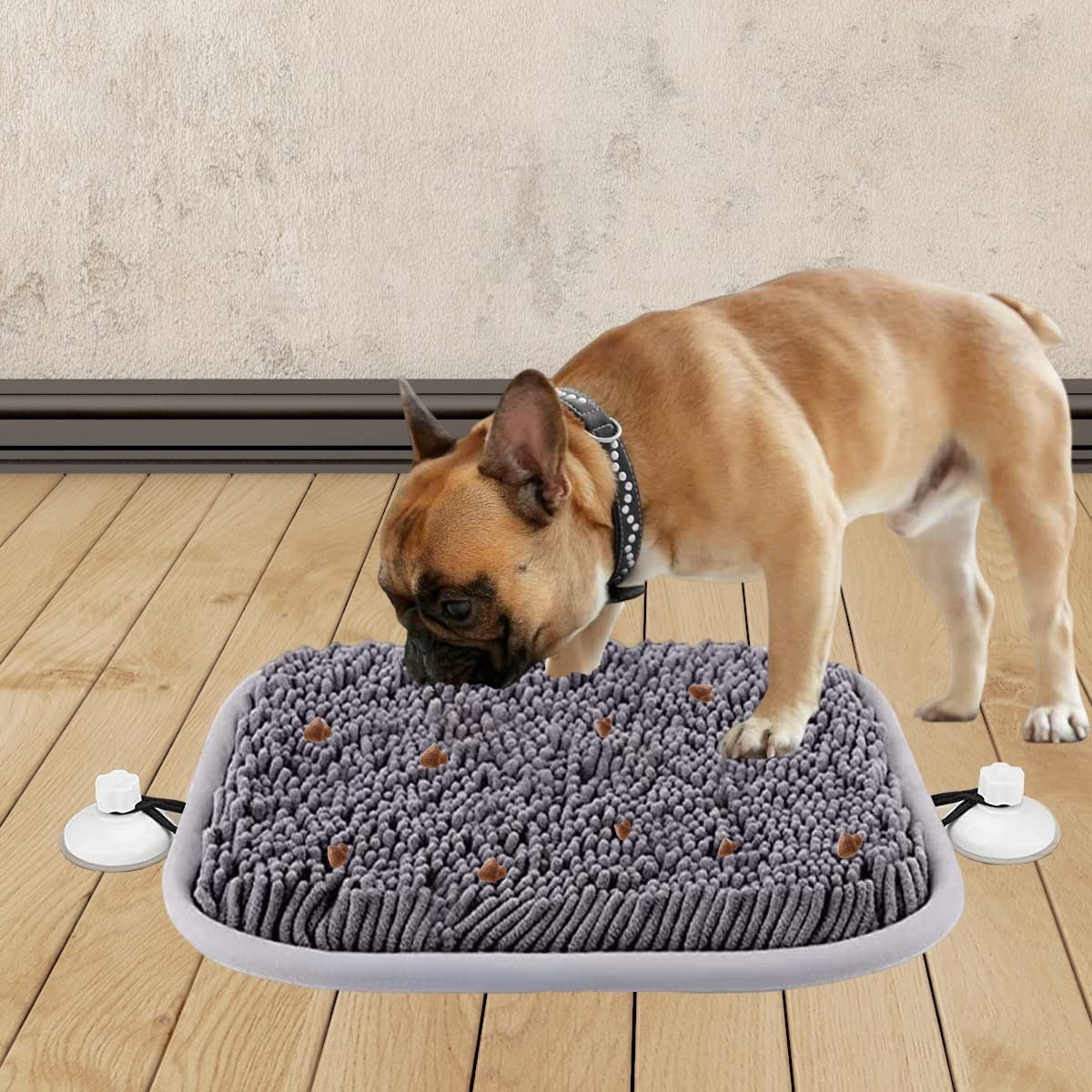 Snuffle Mat for Dogs, 17'' X 21'' Dog Snuffle Mat Interactive Feed Game for Boredom, Encourages Natural Foraging Skills and Stress Relief for Small/Medium/Large Dogs image number 5