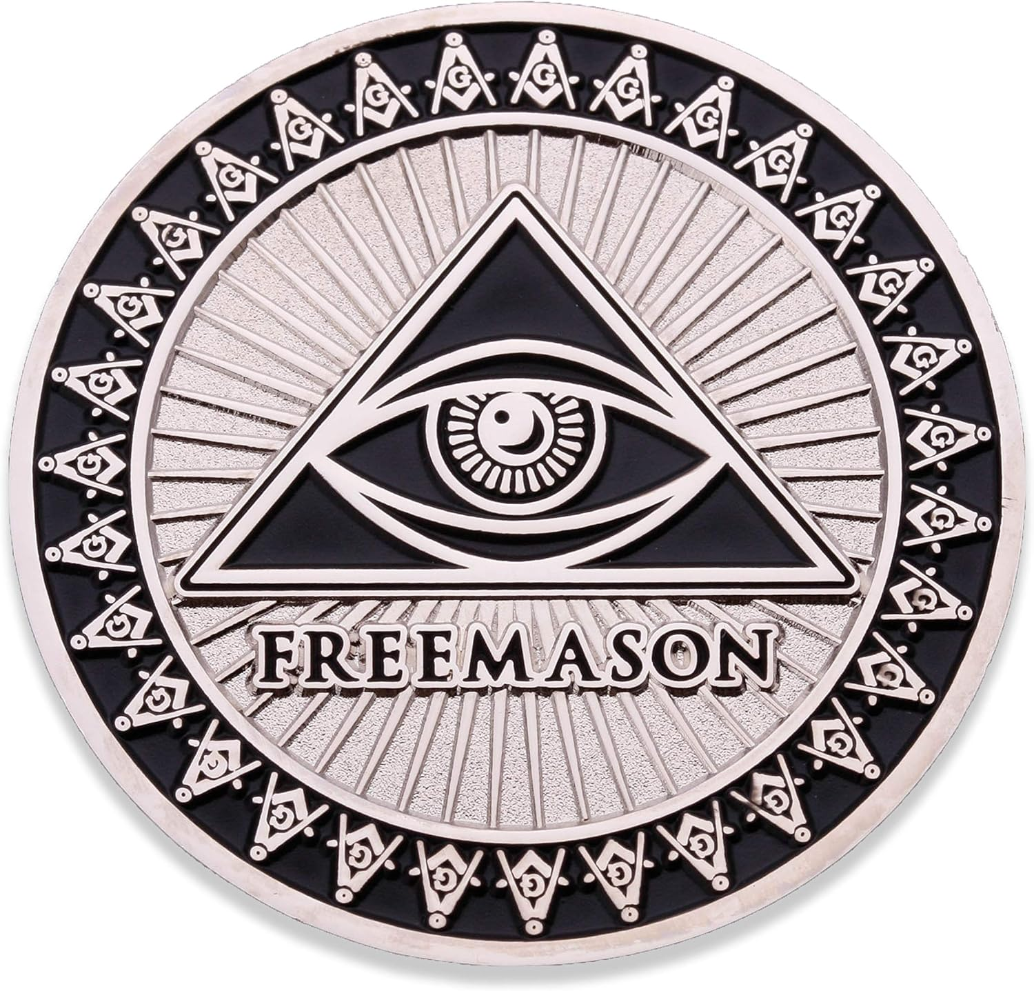 Freemason Shiny Nickel Coin image number 2