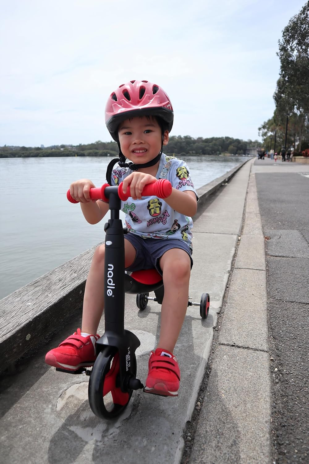 TF3-1 Children 3-In-1 Multifunctional Lightweight Scooter Bicycle Balance Bike with Adjustable Handle and Wheels (Blue) image number 6