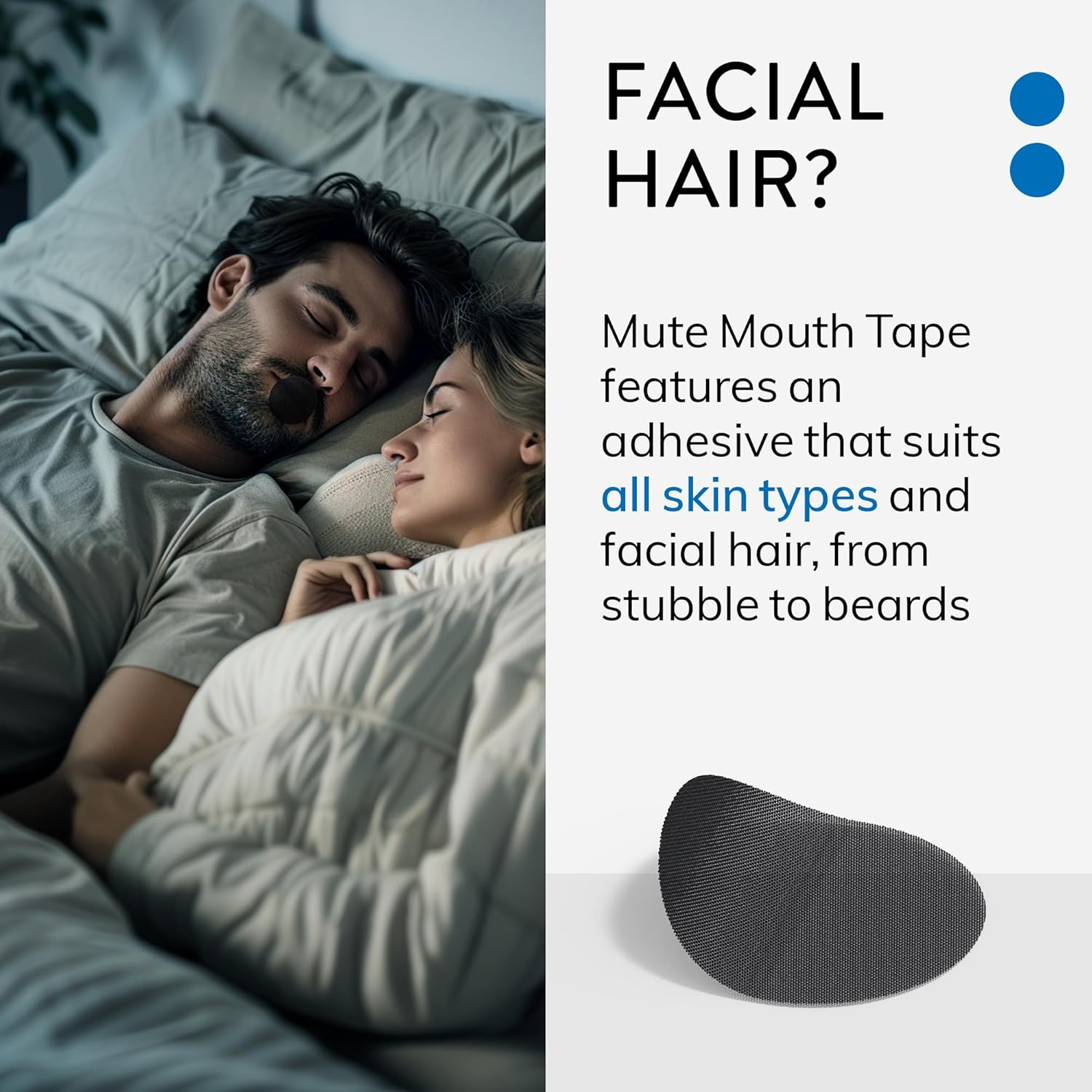 MUTE Mouth Tape for Sleeping - Sleep Tape to Reduce Snoring - Mouth Tape for Nasal Breathing and Better Sleep - Pack of 30 image number 3