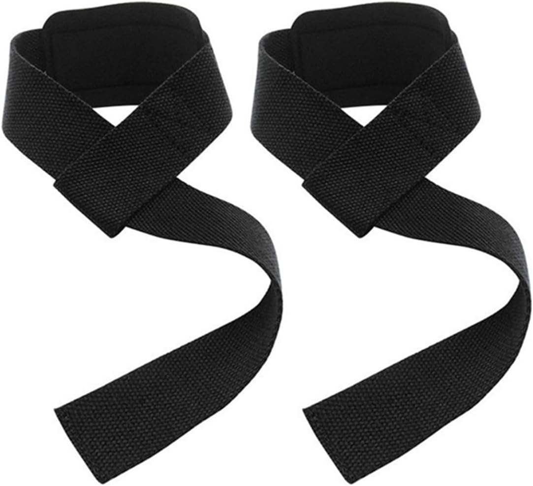 2PCS Lifting Wrist Straps for Weightlifting,Gym Straps for Pull-Ups, Fitness, Strength Training(25 * 1.5Inch,Black) image number 6