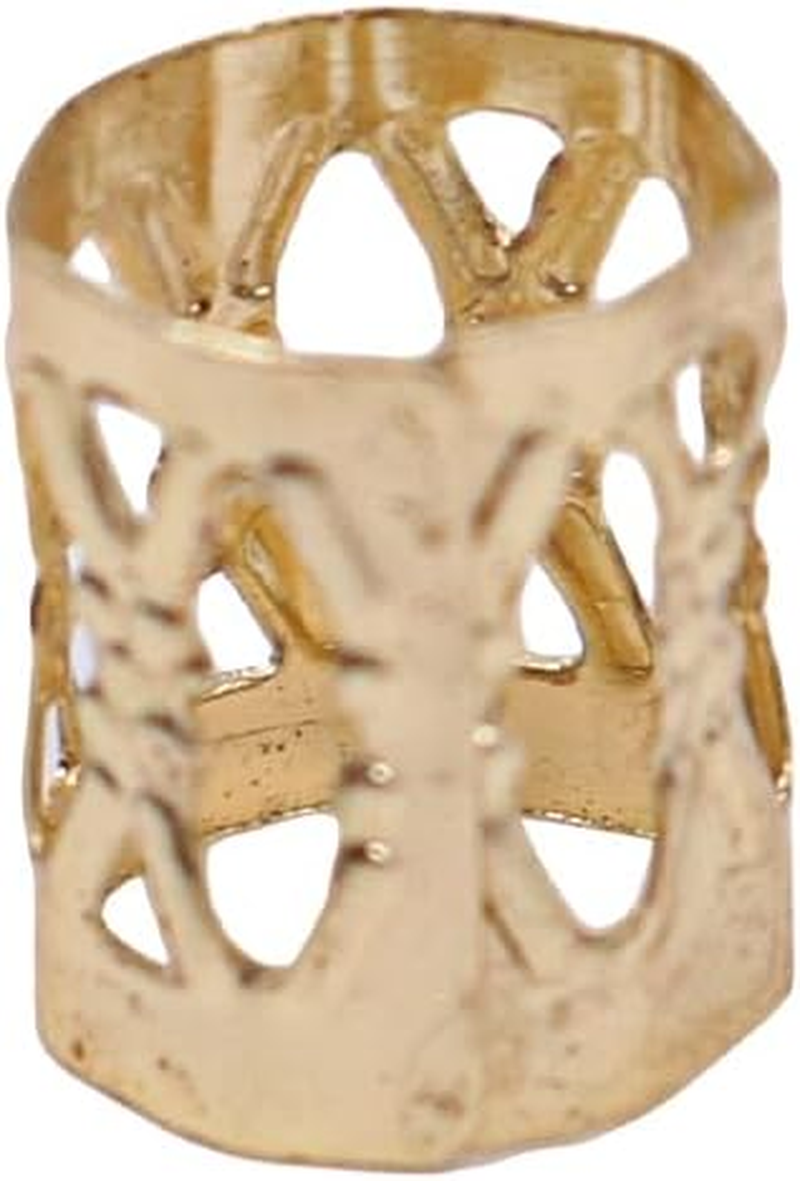 VOANZO Viking Hair Accessories Kit Viking Hair Beads Adjustable Metal Cuffs Hair Braiding Beads for Women Men Braids Decoration image number 5