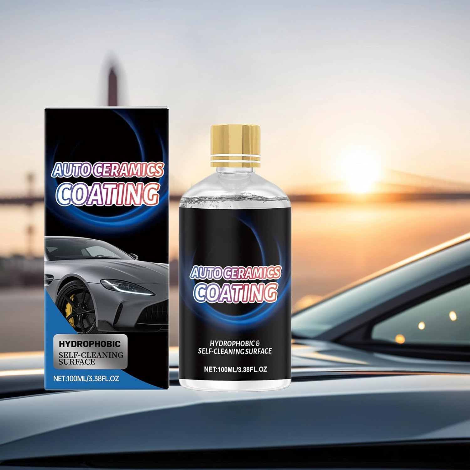 Automotive Ceramic Coating,100Ml Long-Lasting Automotive Paint Polish | High Gloss Car Coating Agent | for Truck Owners Enthusiasts Detailing Professionals DIY Detailers Garage Motorcycle RV SUV image number 4