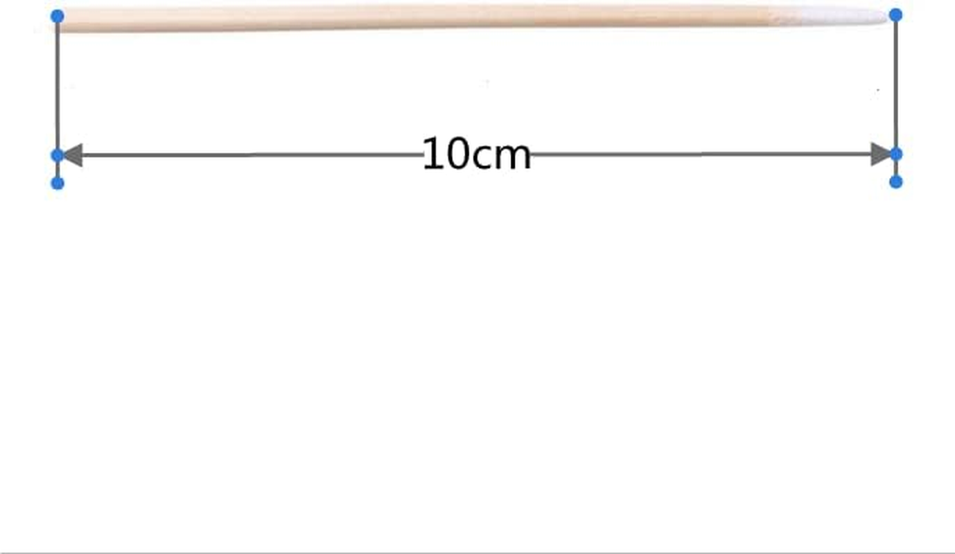 400Pcs Pointed Cotton Swabs, 4 Inch Precision Microblading Cotton Swab Cotton Sticks Applicator for Eyebrow Tattoo Beauty Make-Up Nail Clean, Wood Handle Pointed Tip Head image number 1