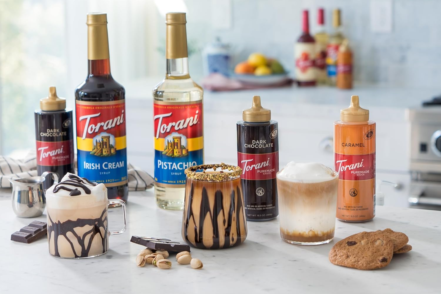 Torani Sugar Free Sauce, White Chocolate, 64 Ounces