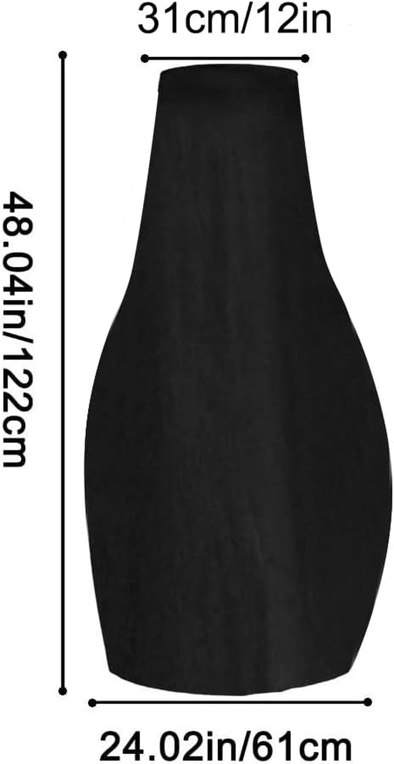 LARGE SIZE Outdoor Chimney Protective Cover Patio Furniture Covers, Patio Chiminea Caps, Protective Chiminea Covers, Weather Resistant Fire Pit Heater Cover (Black, 59X31X12Inch) image number 4