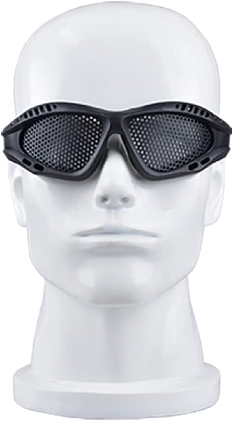 Safety Mesh Goggles anti Fog for Outdoor Games Sports Paintball Riding Cycling