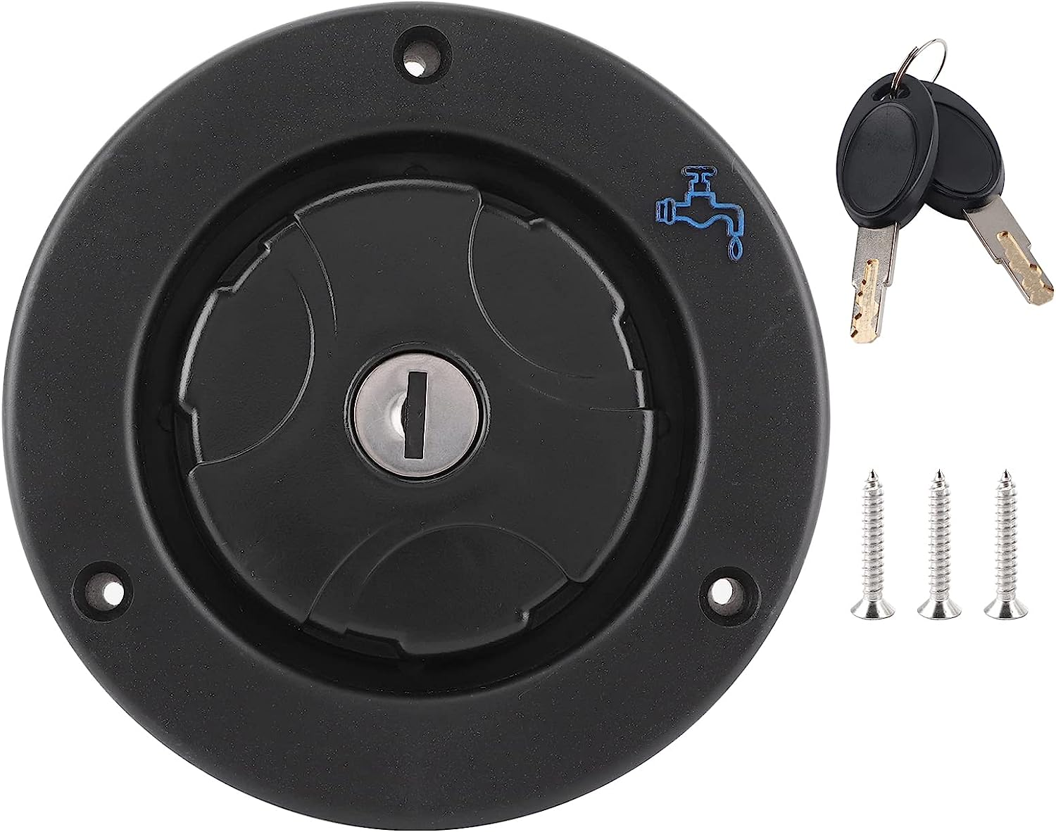 Freshwater Inlet Lockable Leakproof Filler with 2 Keys for RV & Motorhome &ndash; Fast, Secure Filling Port Design image number 5