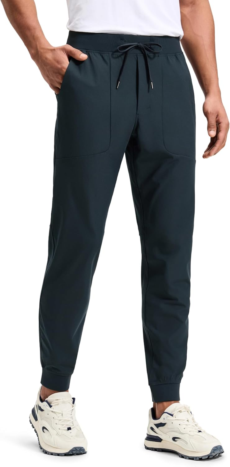 CRZ YOGA All Day Comfy Pull-On Golf Joggers for Men 28"/30" - Quick Dry Lightweight Work Casual Pants with Pockets image number 6