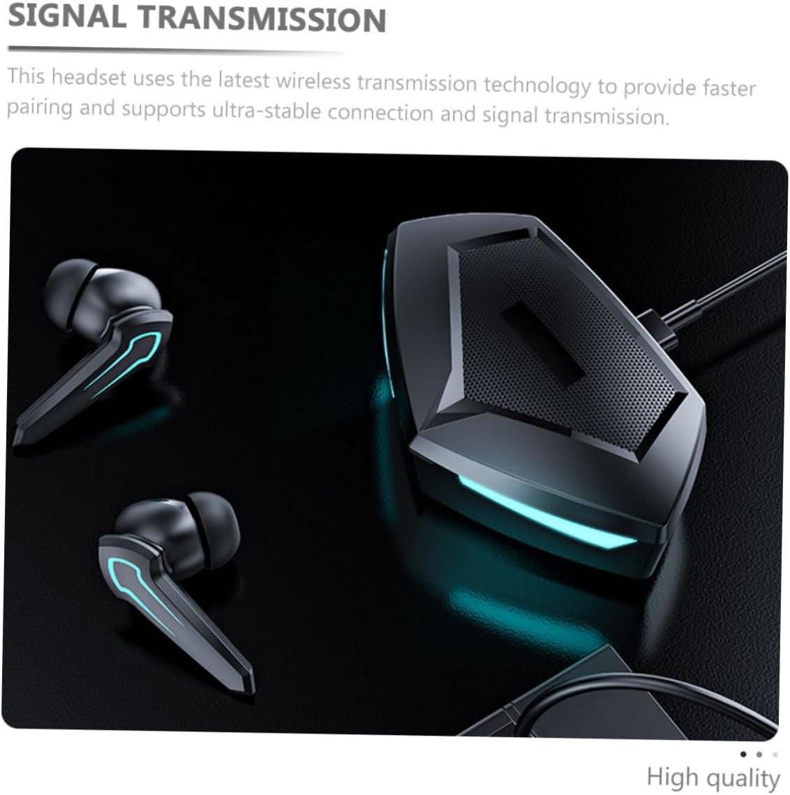 TEHAUX Wireless Headset for Sports Earphones Lightweight Wireless Headphones Microphone for Outdoor Wireless Headsets and Active Lifestyle image number 3