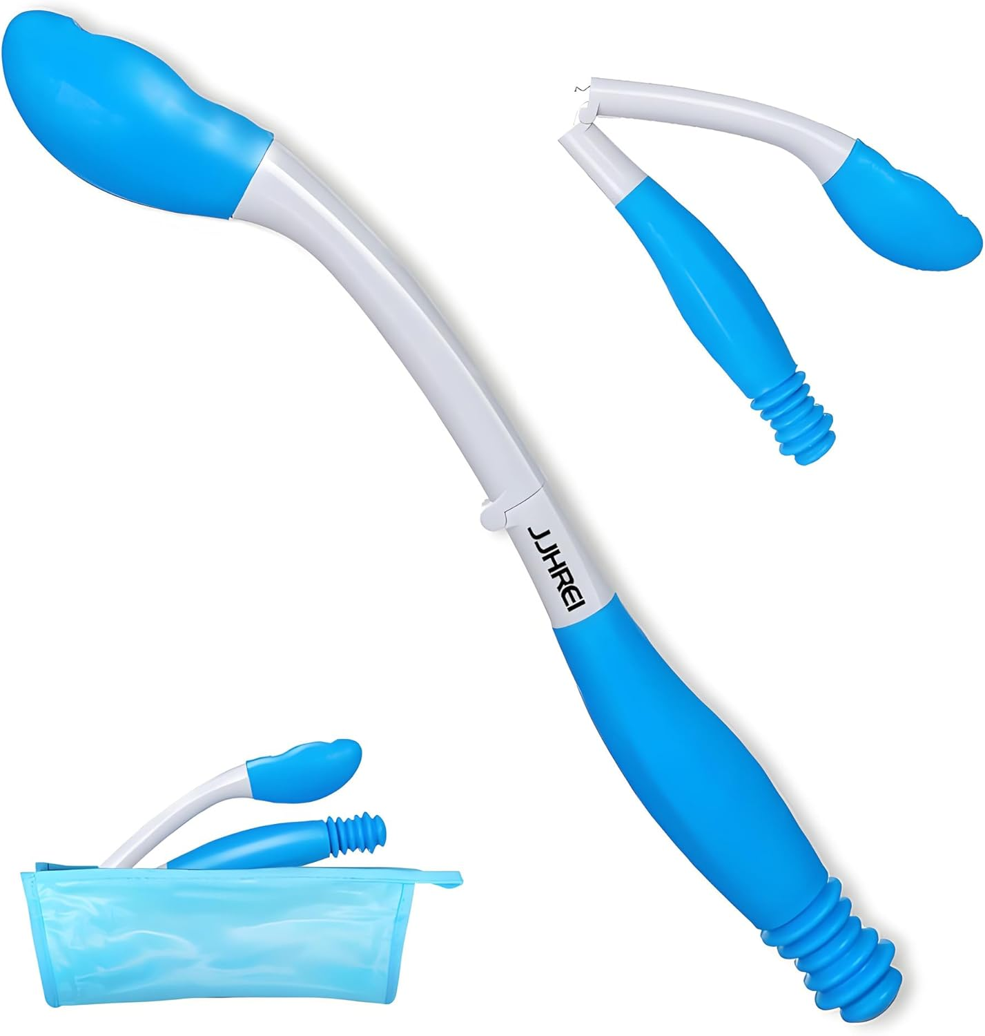 Foldable Long Reach Comfort Wiper - Bottom Wiping Aid - Butt Wiper Self Wipe Assist Toilet Aids Wand - Daily Living Bathroom Aid for Limited Mobility image number 1