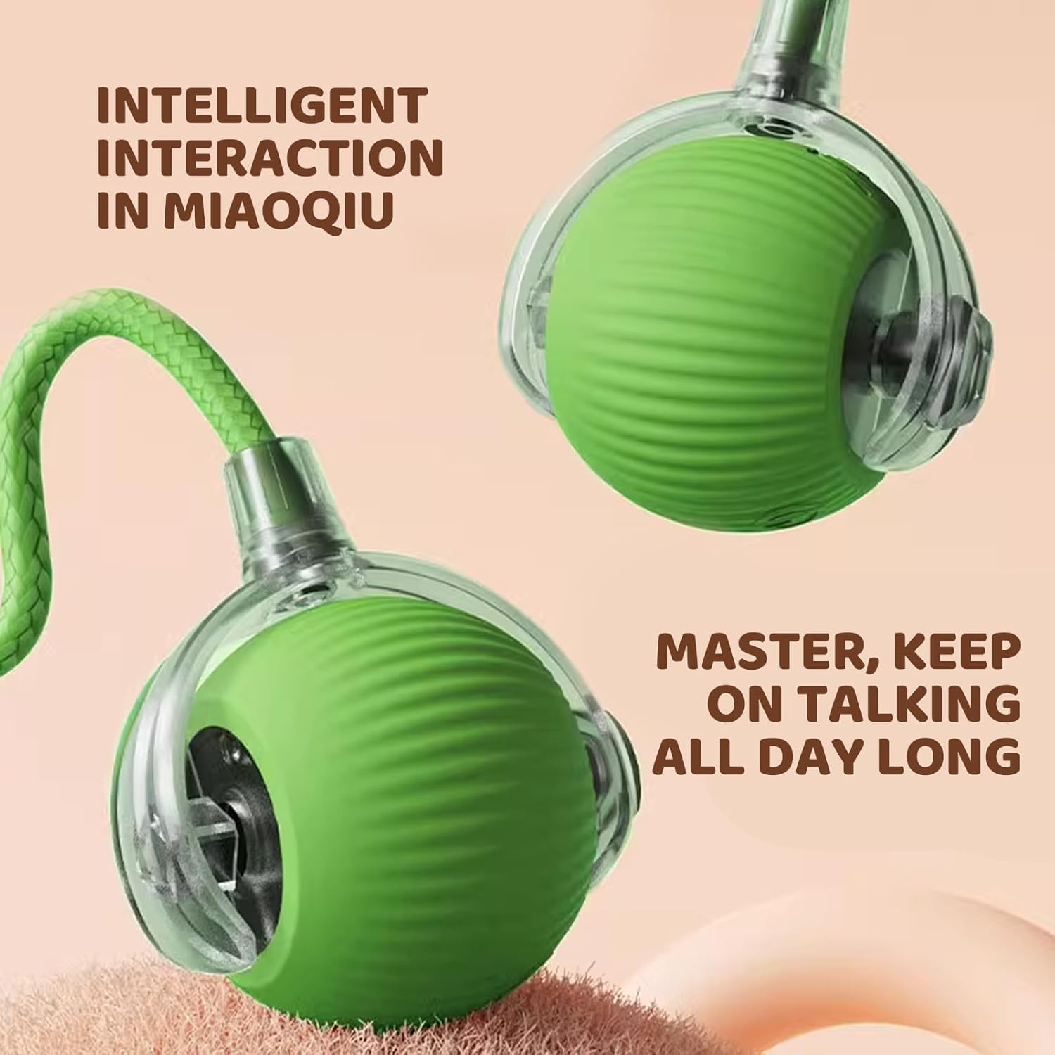 1 PCS Interactive Dog Toys Interactive Rolling Dog Ball Smart Cat Toy Ball Rolling Dog Ball Cat Toys Rolling Ball Dog Ball Toy 360&deg; Smart Automatic Rolling Ball Toy for Indoor Dogs/Cats image number 2