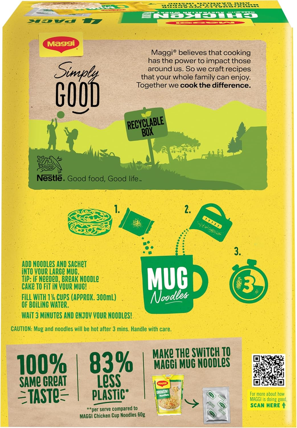 Maggi Chicken Noodles Mug 60 G (Pack of 4X4) image number 3