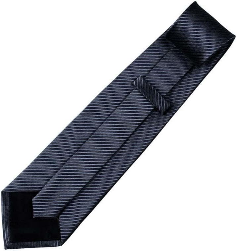 Men'S Stripe Solid Color Business Formal Ties Wedding Groomsmen Party Tie Necktie image number 5