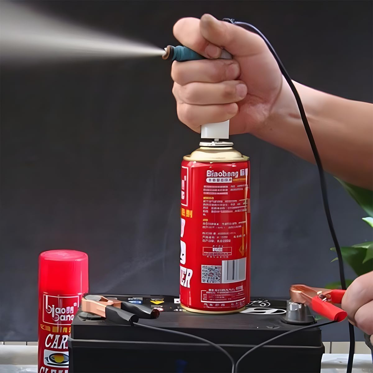 Flush Cleaner Adapter, Car Fuel Injector Nozzle Flush Cleaner, Automotive Diesel Gas Injectors Nozzle, Unlimited Pulse Cleaning Tool, Universal Car Accessories for Most Models image number 2