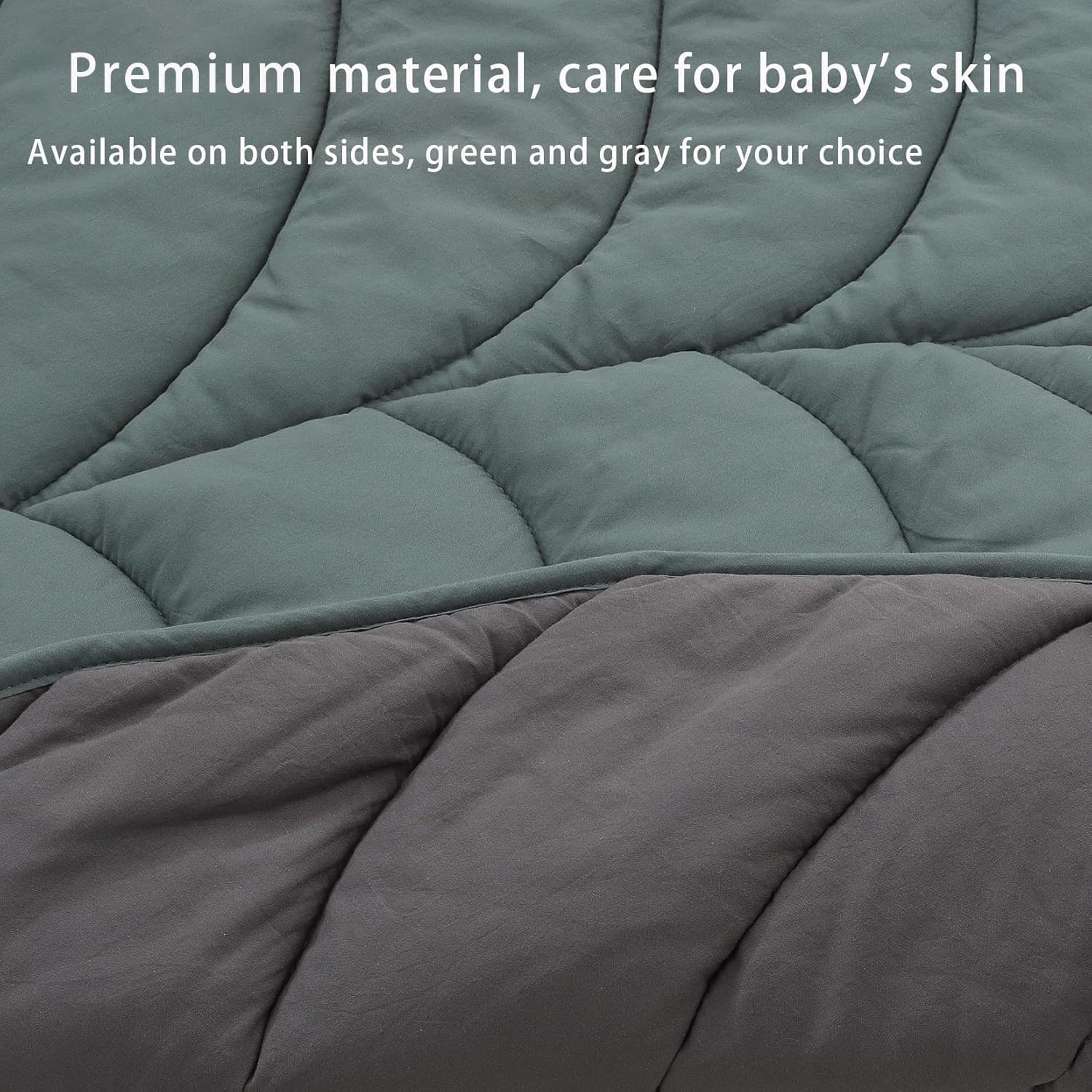 100% Cotton Leaf Nursery Rug, Machine Washable Play Mat for Nursery Decor, Crawling Mat for Tummy Time Infants