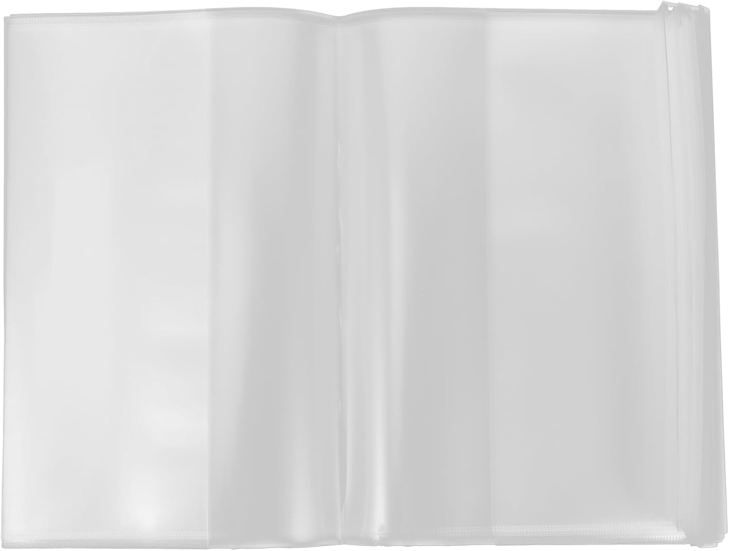 Iplusmile 10Pcs Clear Book Covers for A5 Size Book, Transparent Waterproof Plastic Book Sleeve Notebook Protector, Binder Protection Cap image number 2