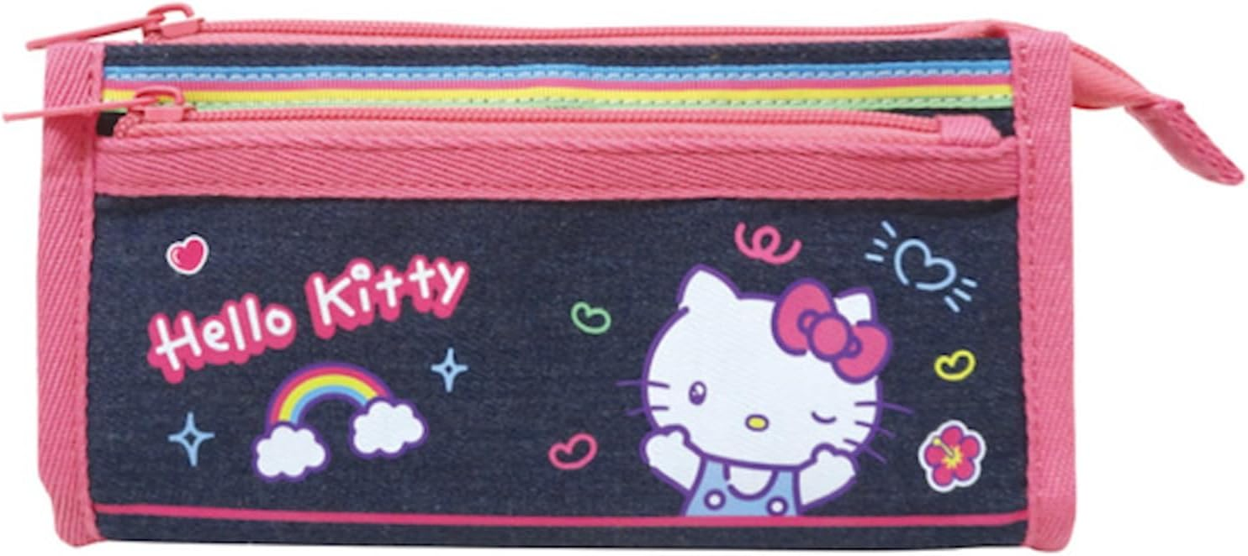 Ki Company Sanrio Characters (Chest Kyun Memories) Hello Kitty Denim Pouch SAM-DP-KT