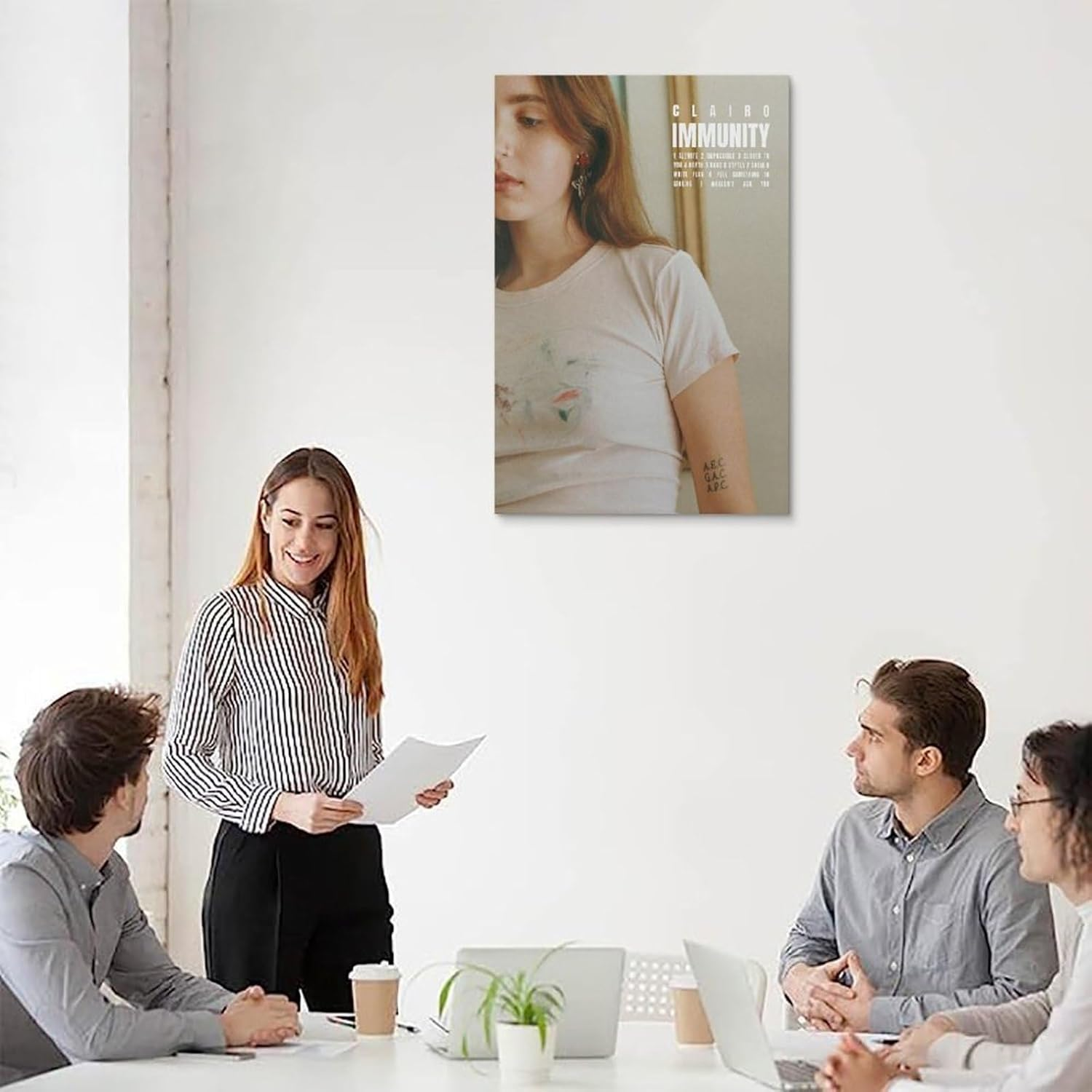 Clairo Poster Immunity Album Poster Canvas Painting Wall Art Picture Home Decor Print for Bedroom Living Room Dorm Study Bar Office 12X18Inch(30X45Cm) image number 2