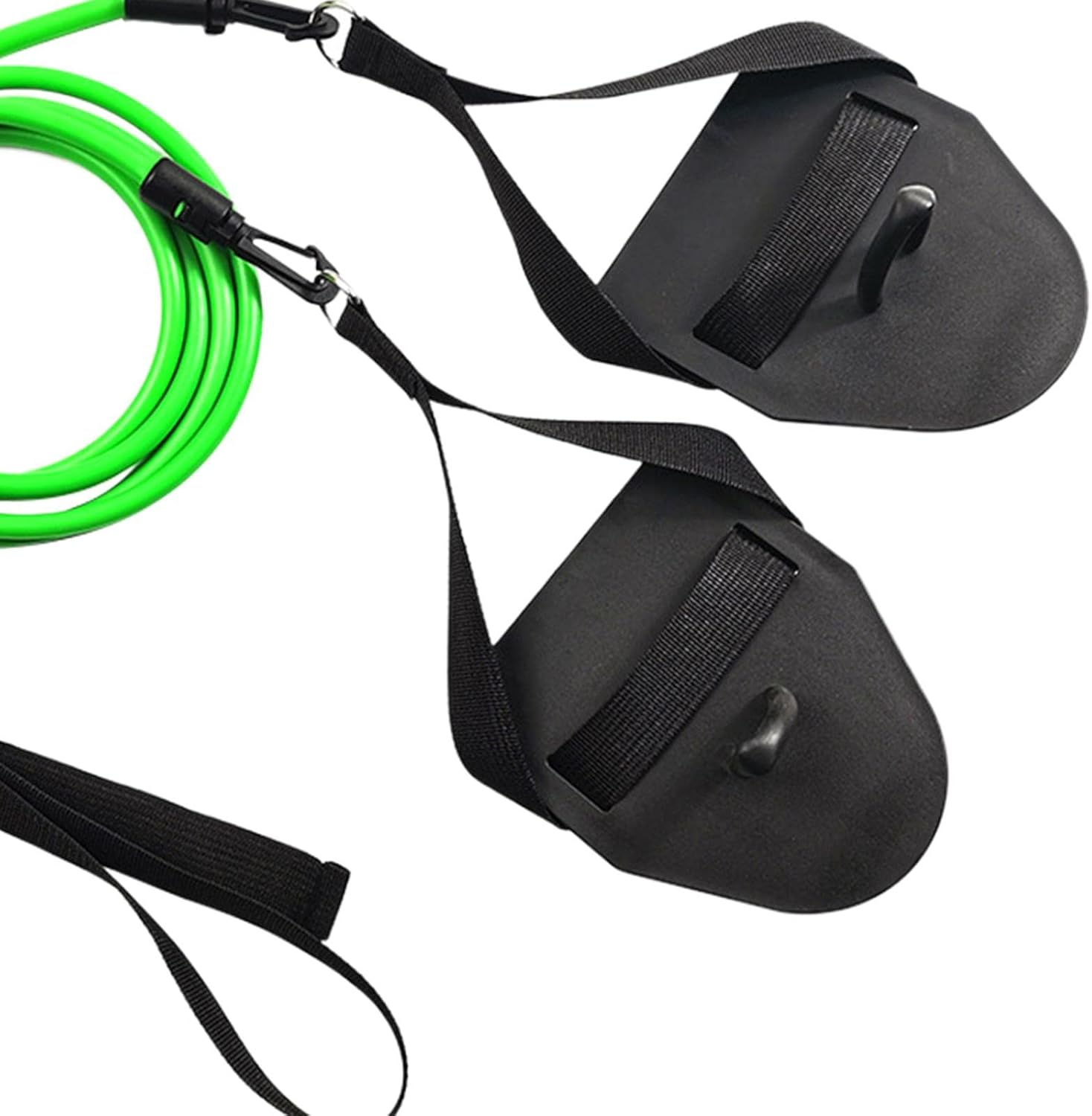 Ａ Aternee Swimming Arm Trainer Resistance Bands Exercise Bands Stretch with Hand Paddle Elastic Band Builder for Gym Men Training Swimmers Triathletes, Green image number 5