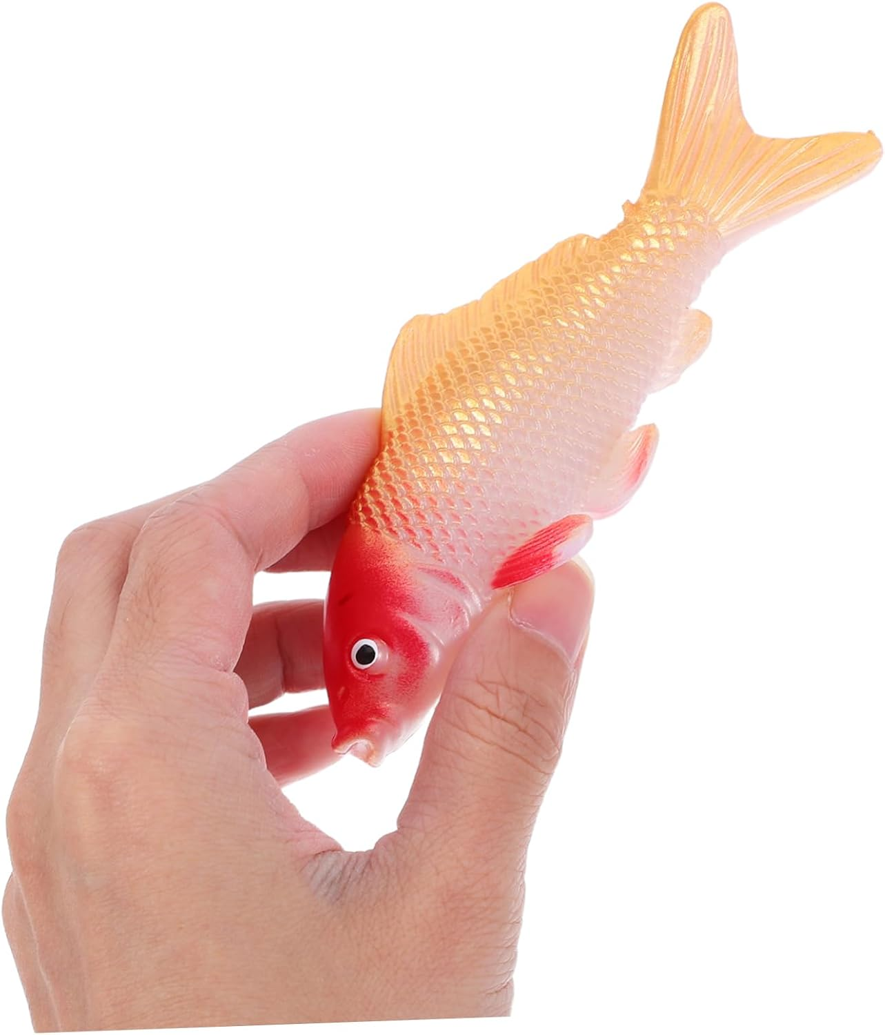 VICASKY 4Pcs Simulated Ornamental Fish Fake Pet Fish Floating Koi Statue for Aquarium Decoration Small Tank image number 2
