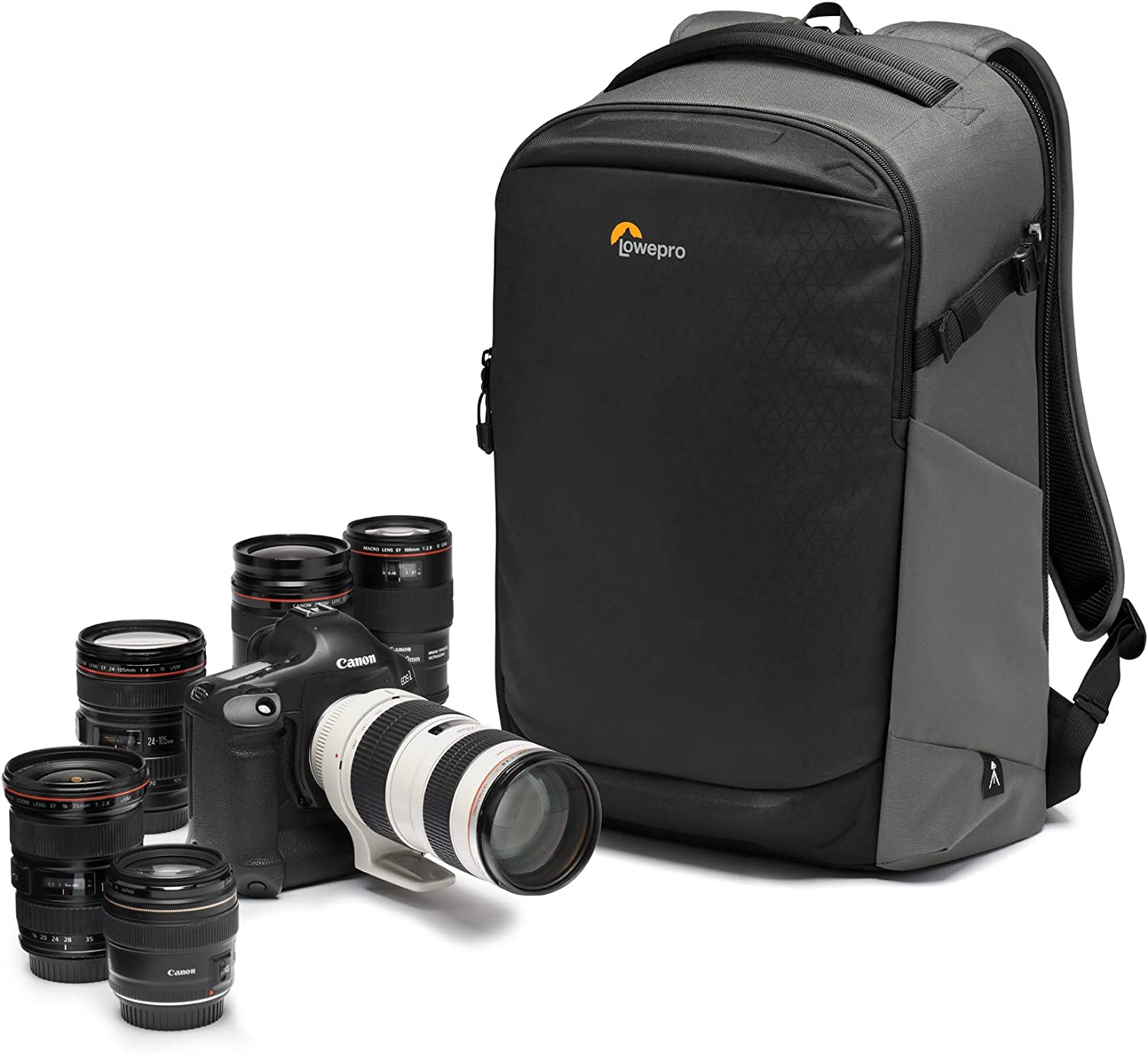 Lowepro Flipside BP 400 AW III Mirrorless and DSLR Camera Backpack - Dark Grey - with Rear Access - with Side Access - with Adjustable Dividers - for Mirrorless Cameras, LP37353-PWW