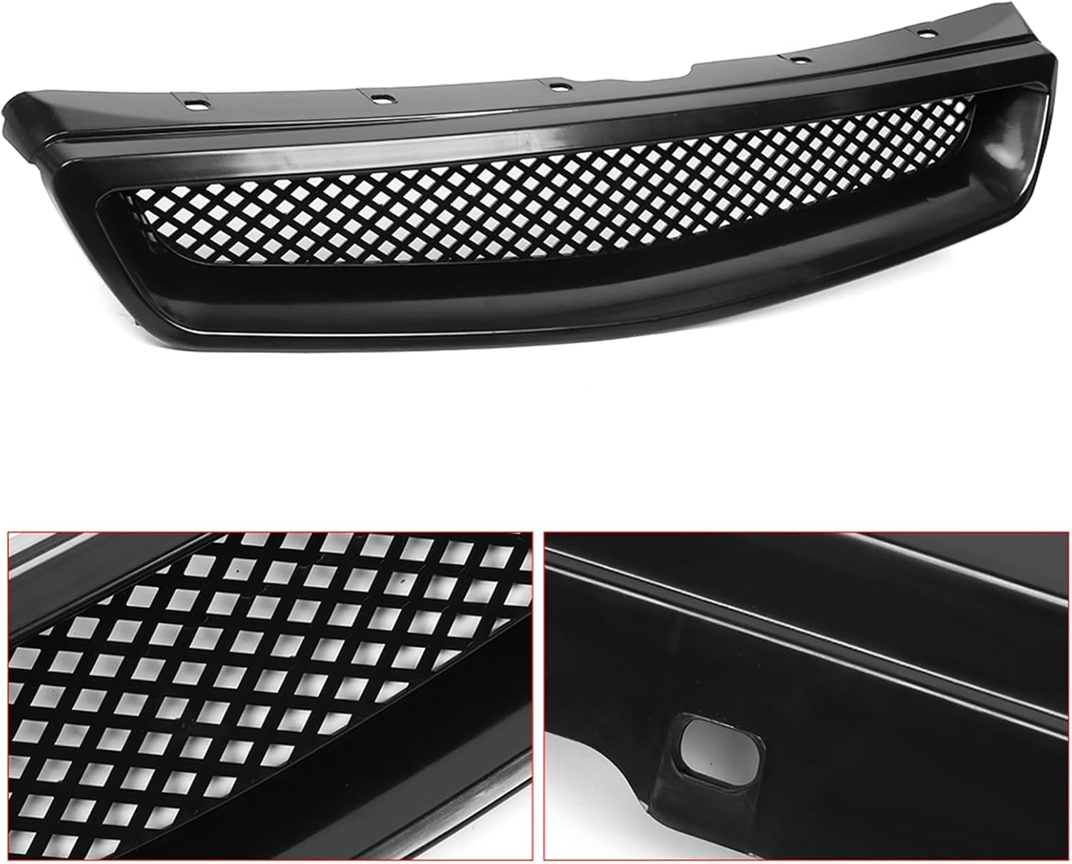 Front Hood Grill Grille for EK JDM Type R Style Fit for Civic 1999 ‑ 2000 image number 2