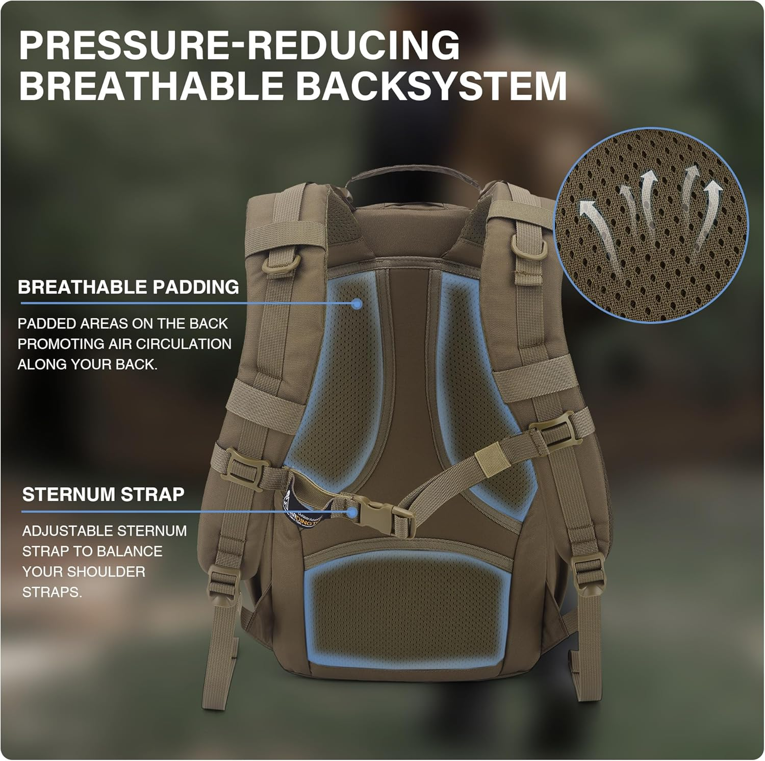 Mardingtop 20L Military Backpack Men'S Hiking Backpack Trekking Backpack Tactical Backpack with Molle System for Outdoor Tactical Camping Hiking Travel