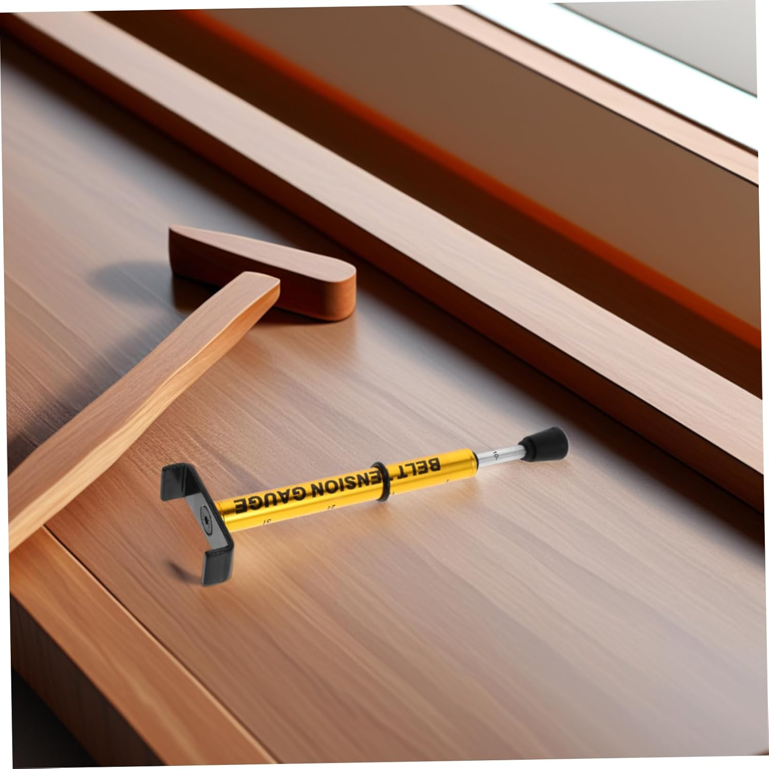 Universal Belt Tensioner Pulley Tool 10Lbs Adjustable Ratchet Accurate Drive Belt Tension Gauge for Automotive and Motorcycle Maintenance Repair image number 3