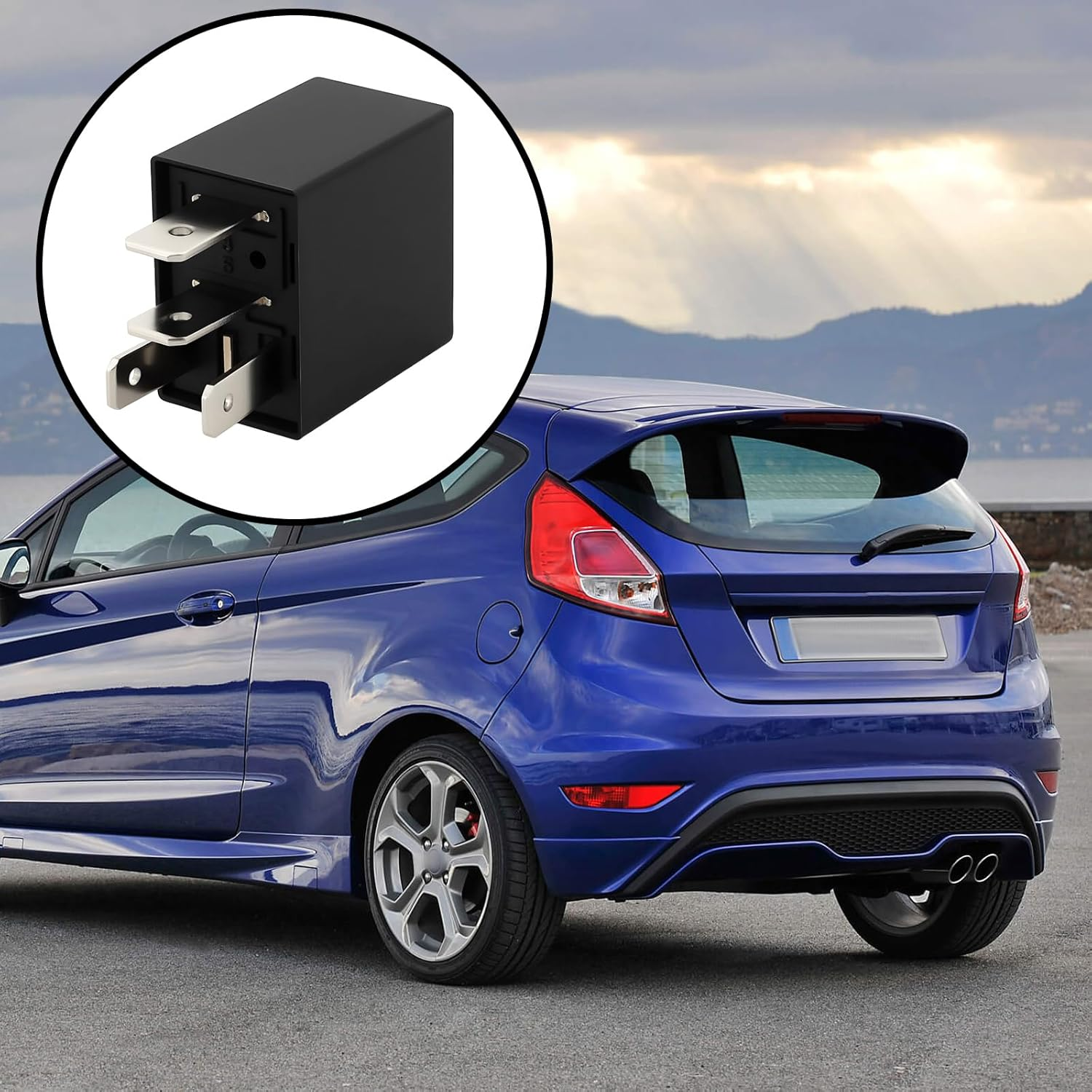 OTOTEC 4 Pin Automotive Starter Motor Relay 8V5T-14B192-AA 1667949 12A/30V Compatible with Ford Fiesta Mk7 image number 3