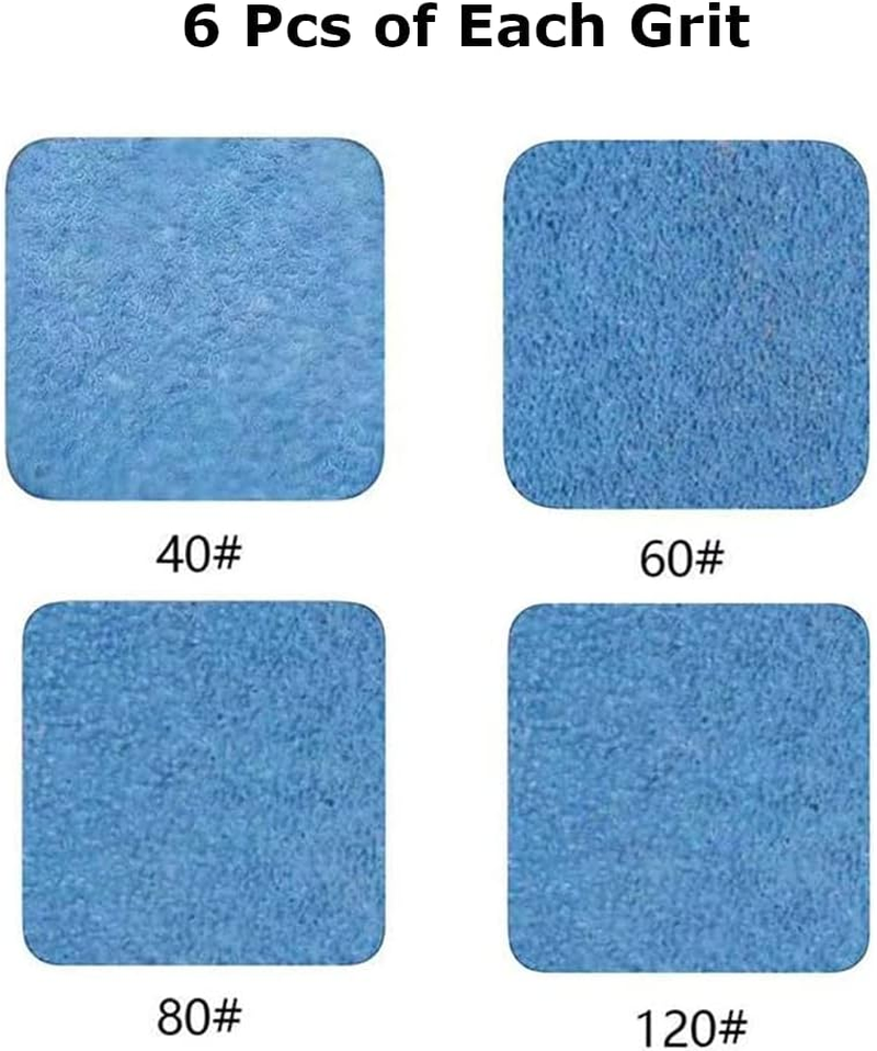 13Mm X 457Mm Aluminum Oxide Sanding Belts, 40/60/80/120/Assorted Grits Sanding Belt for Belt Sander (24 Pack) image number 4