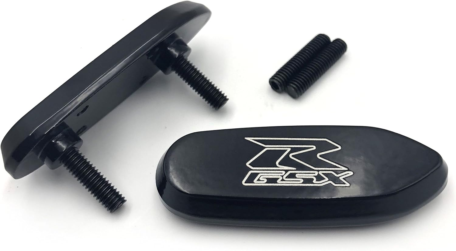 HTTMT MT222-010- Mirror Block off Base Plates Compatible with Gsxr 600 750 1000 Gsx-R 2006-2008 Black image number 1