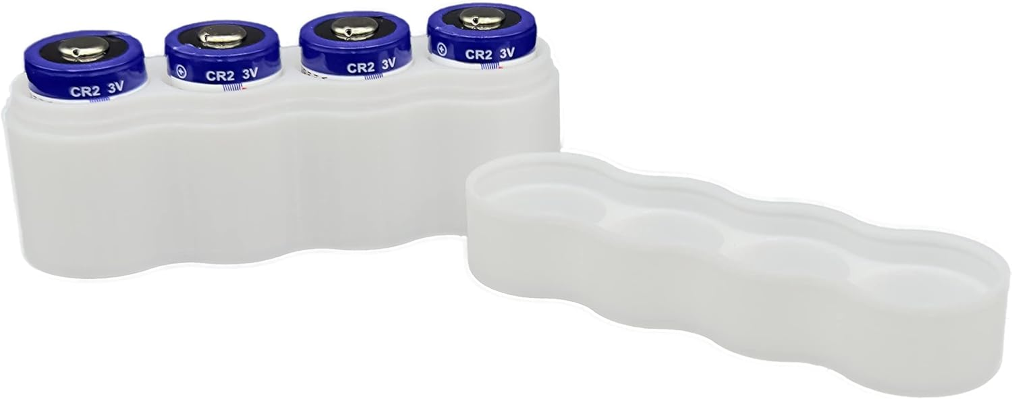 Protect Your Power - Slimline CR2 Battery Case, Soft Durable Material - Pack of 2 (Holds 4 Batteries) image number 2