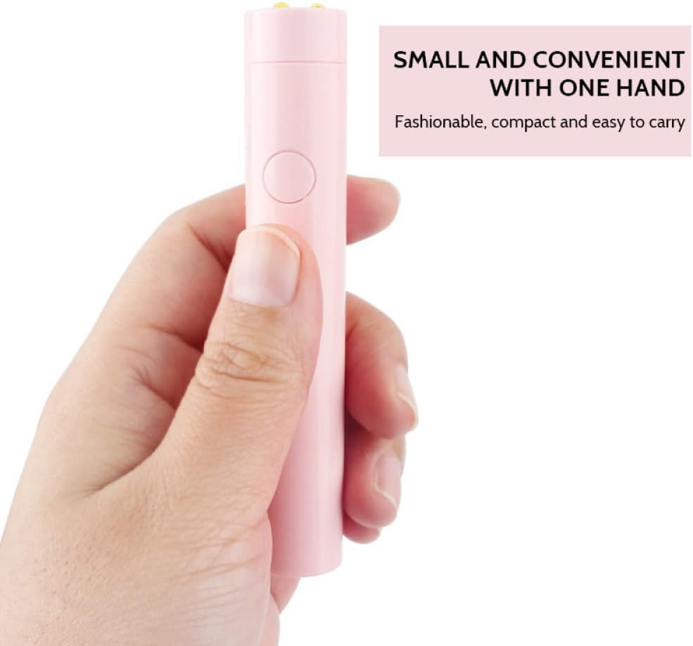 Nail Dryer USB Mini Portable Flashlight Led Light Therapy Machine Gel Nail Dryer with Battery Nail Lamp for Teens Beginners Suitable Nail Lamp image number 2