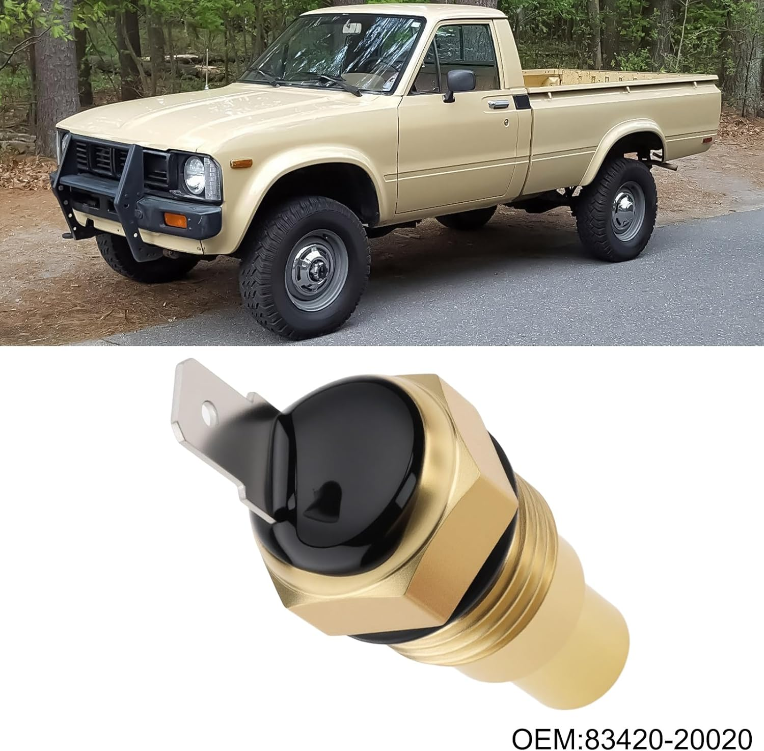 Coolant Temperature Sensor Replacement Part 83420-20020 Compatible with Toyota Pickup 1980-1992 image number 4