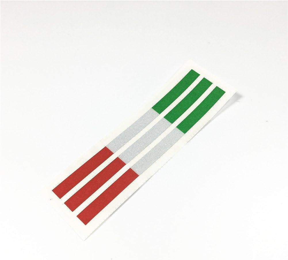 DXYMOO 2Lots National Flag Italy Motorcycle Helmet Car Sticker Decal Auto Exterior Accessories 120X8Mm image number 5
