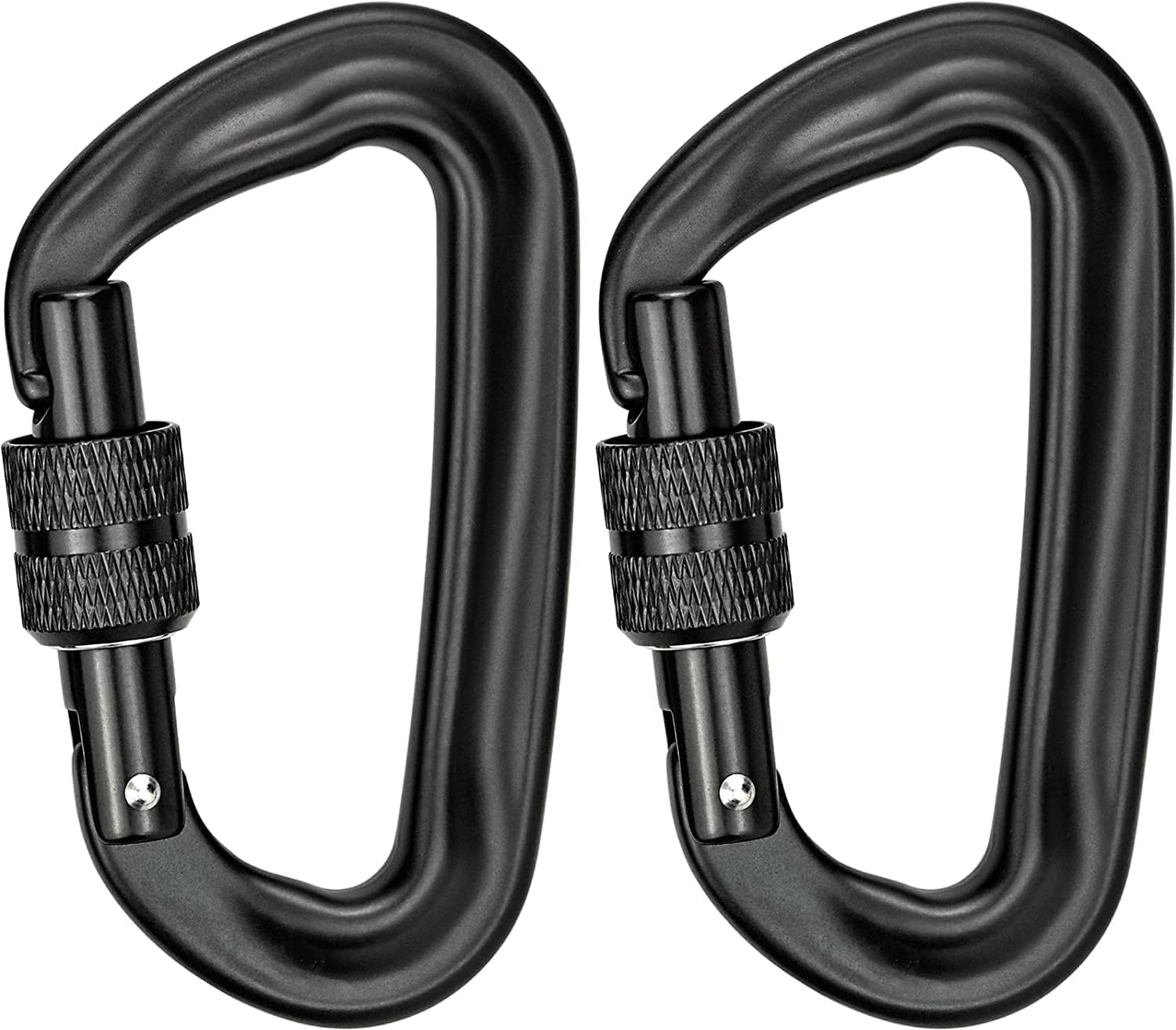 Auto Locking Carabiner Clips, 2PCS 12KN (1200Kg) Heavy Duty Lightweight Locking Carabiner Clips - Excellent for Securing Pets, Outdoor, Camping, Hiking, Hammock, Dog Leash Harness, Keychains