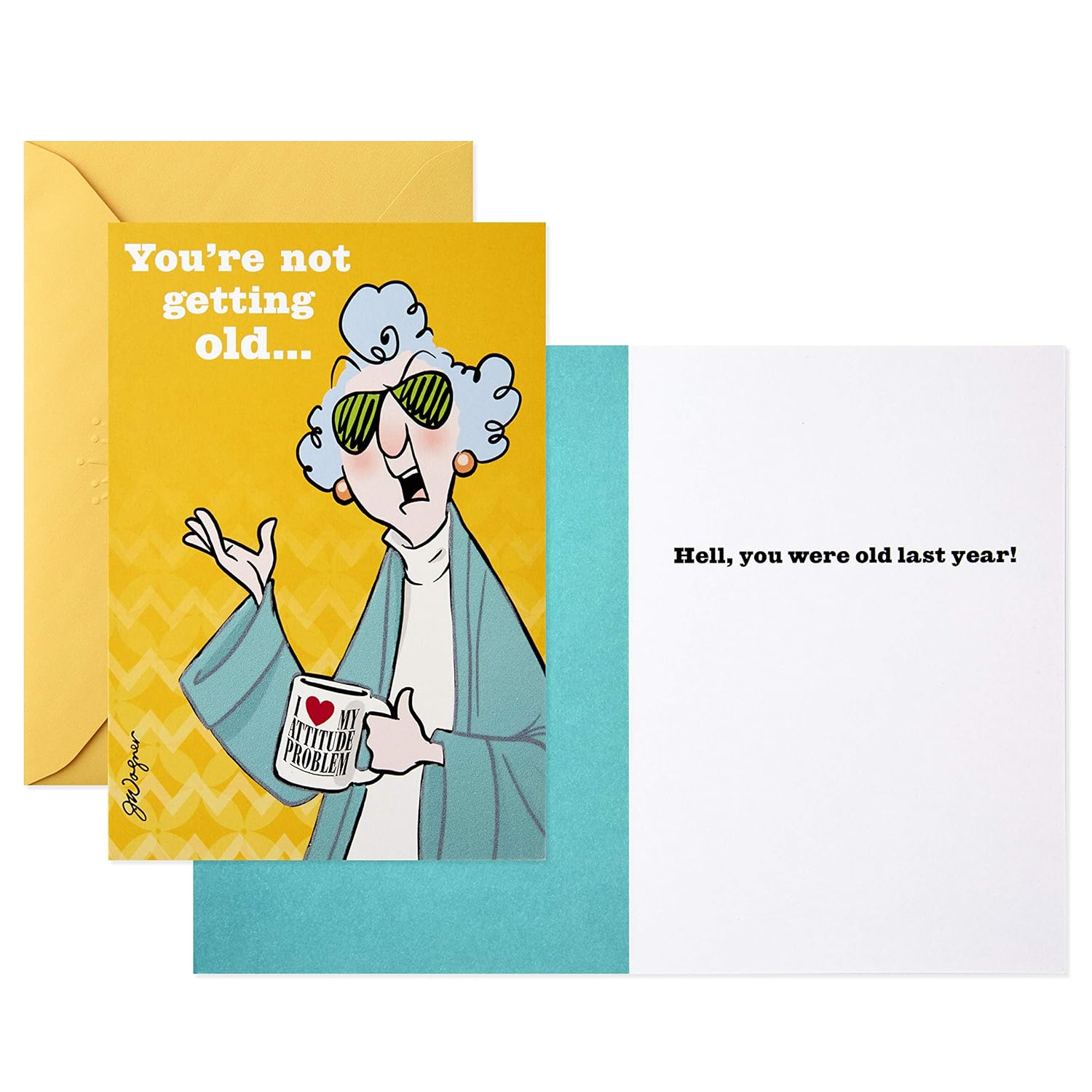 Hallmark Shoebox Maxine All Occasions Card Assortment (6 Cards with Envelopes), Model:1599Rzg1001 - Pop Up Assortment, 5 Cards With Envelopes image number 6