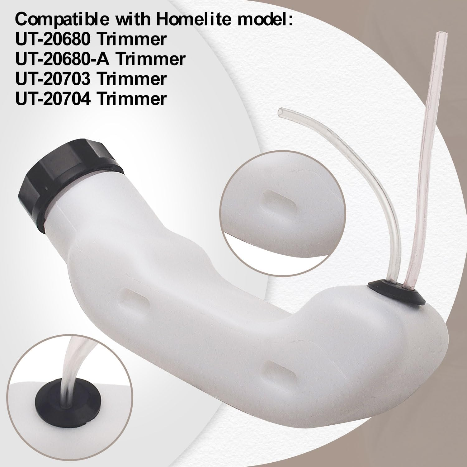 308181004 Line Trimmer Fuel Tank Compatible with Homelite Ryobi 308181004 308123004 String Line Trimmers Leaf Blower Fits UT-20006 UT-20026 UT-20046 UT-20749 UT-20785 UT-20769 UT-20785 Model image number 3