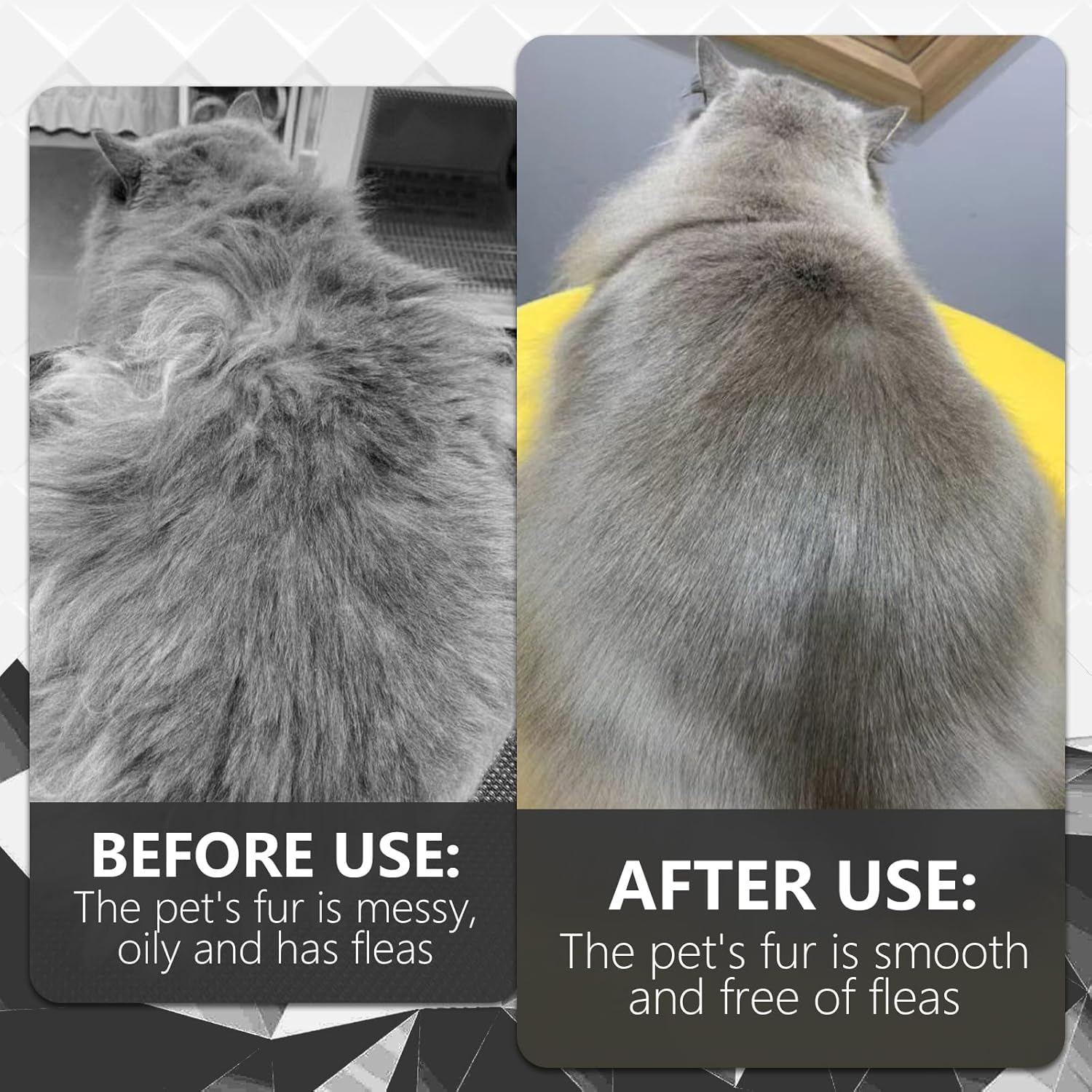 Culinavog Dog Brush, 1 Piece Soft Silicone Brush with Adjustable Handle, Easy to Clean, Silicone Bath Brush for Pets, Silicone Shower Brush for Cats, Dogs (29.6 &times; 12.6 Cm, Grey) image number 2