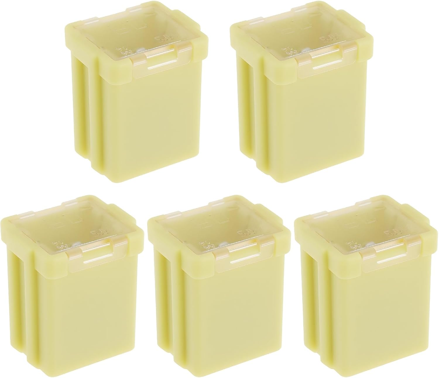 YINETTECH 5Pcs 20A 58V Square Female Fuse Compatible with Ford OE 4655702 Electrical Replacement