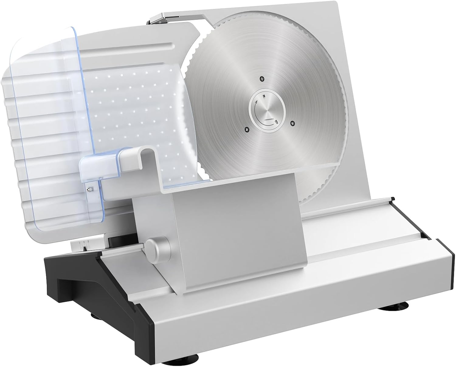 Cobuy Electric Deli Food Slicer, 250W Slicer Machine with Adjustable Thickness Two 8.6" Removable Stainless Steel Blades for Meat, Cheese, Bread | 90RPM image number 6