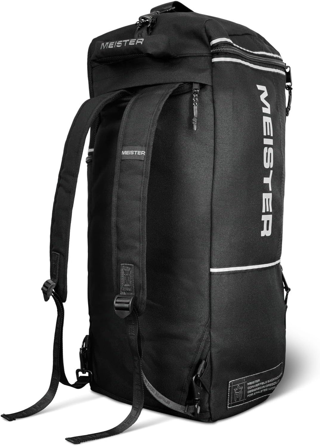 Meister Vented Convertible Duffel/Backpack Gym Bag - Ideal Carry-On - Pink image number 2