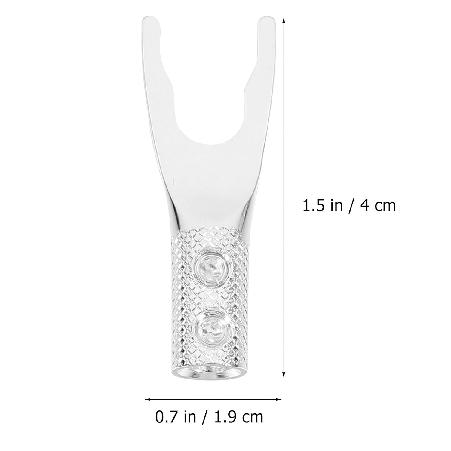 HYTROVE Silver-Plated Speaker Cable Y Fork Plug Audio Banana Connector Adapter for Amplifier and Speaker Wire in Home Audio Accessories image number 2