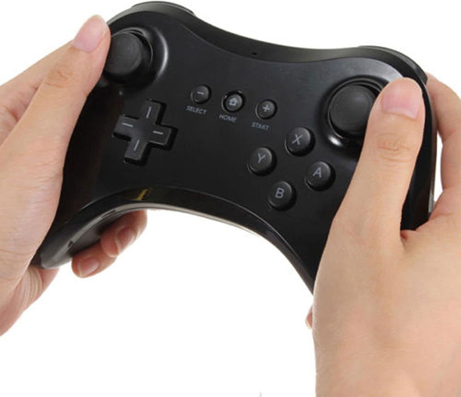 QUMOX 2X Wireless Classic Pro Controller Gamepad Joypad Remote for Nd Wii U Pro, Black image number 4