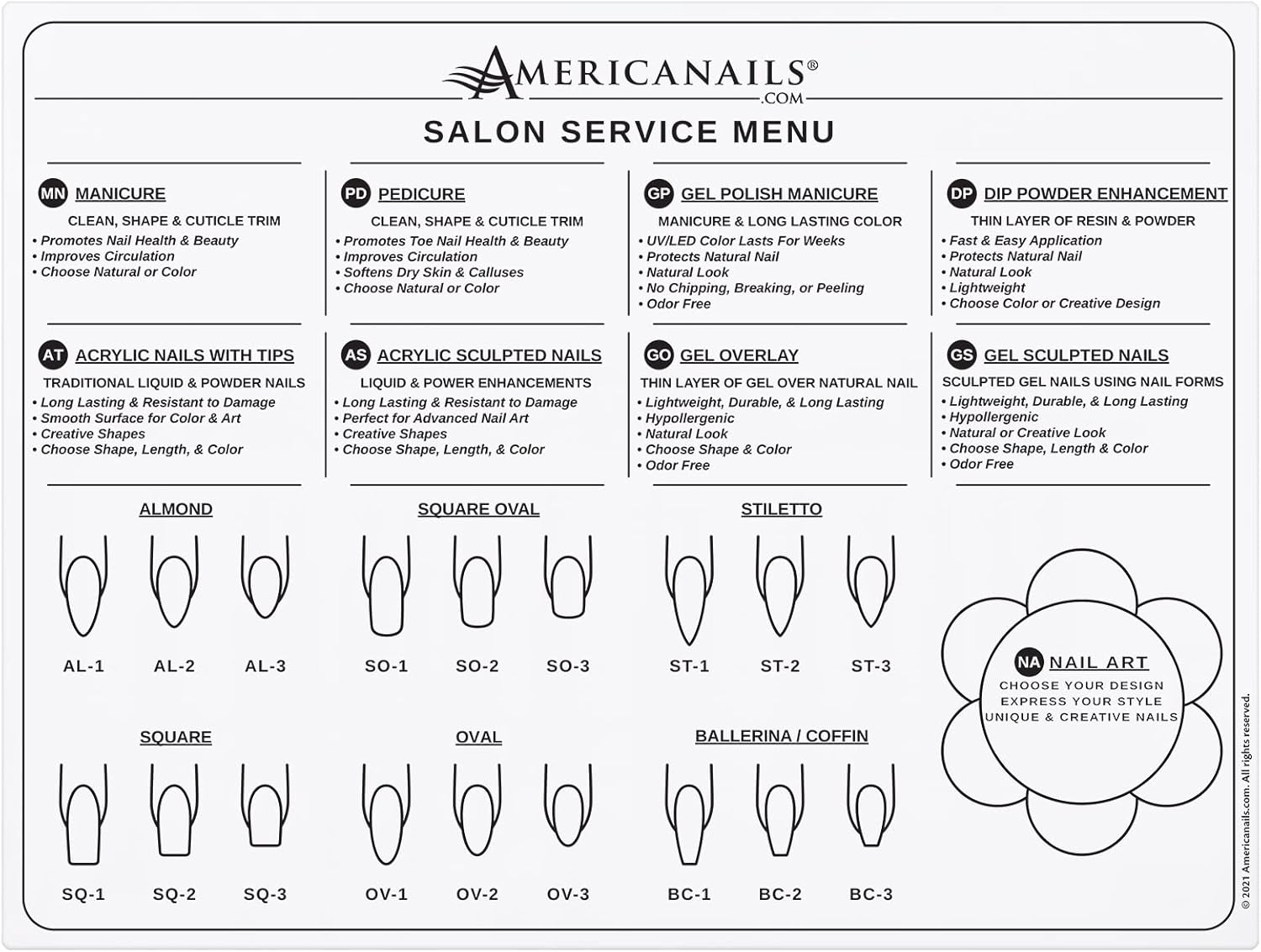 Americanails Acrylic Nail Training Mat - Silicone Trainer Sheet for Application Practice, Flexible Roll up Pad Template for Fingernails, Learn How to Apply Acrylic Nails image number 1
