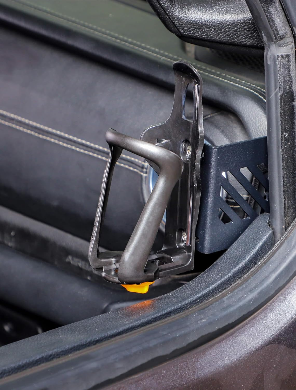 Savadicar Door Cup Holder Compatible with Jeep Wrangler (JL) & Gladiator (JT) 2018-2024, Fit Standard Bottles 2.2 to 3.1 Inch, Extension Accessories for Jeep, Right Side, Black image number 2