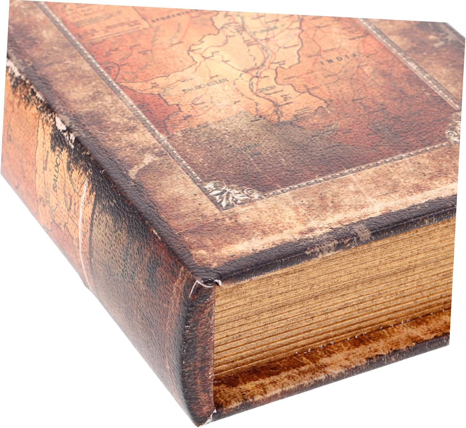 Vintage Book Shaped Key Storage Box Jewelry Organizer, Simulation Hardcover Key Container for Home Decor, Small Retro Style Keepsake Box for Living Room or Study image number 3